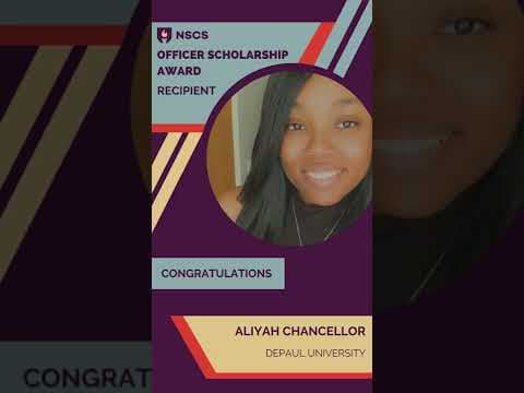 2022 NSCS Officer Scholarship Recipient, Aliyah Chancellor