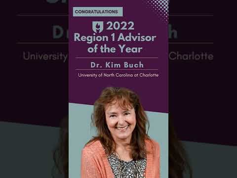 2022 Region 1 Advisor of the Year Dr.  Kim Buch