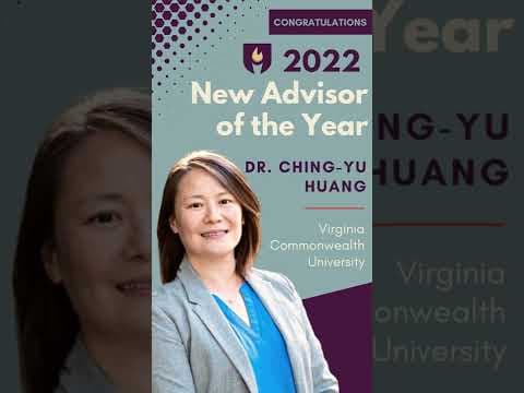 2022 New Advisor of the Year Dr. Ching Yu Huang