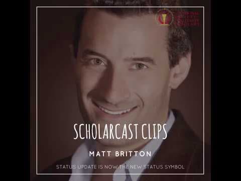 ScholarCAST Clips - Status Update Is Now The New Status Symbol