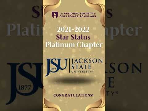 2021-2022 Star Status Platinum Chapter of the Year, Jackson State University