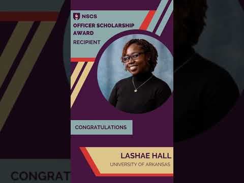 2022 NSCS Officer Scholarship Recipient, Lashae Hall