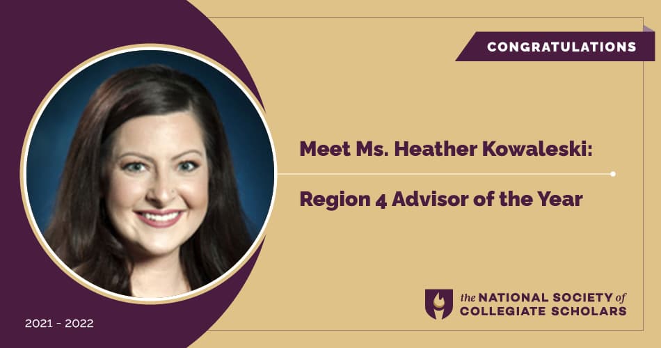 Meet Ms. Heather Kowaleski: Region 4 Advisor of the Year