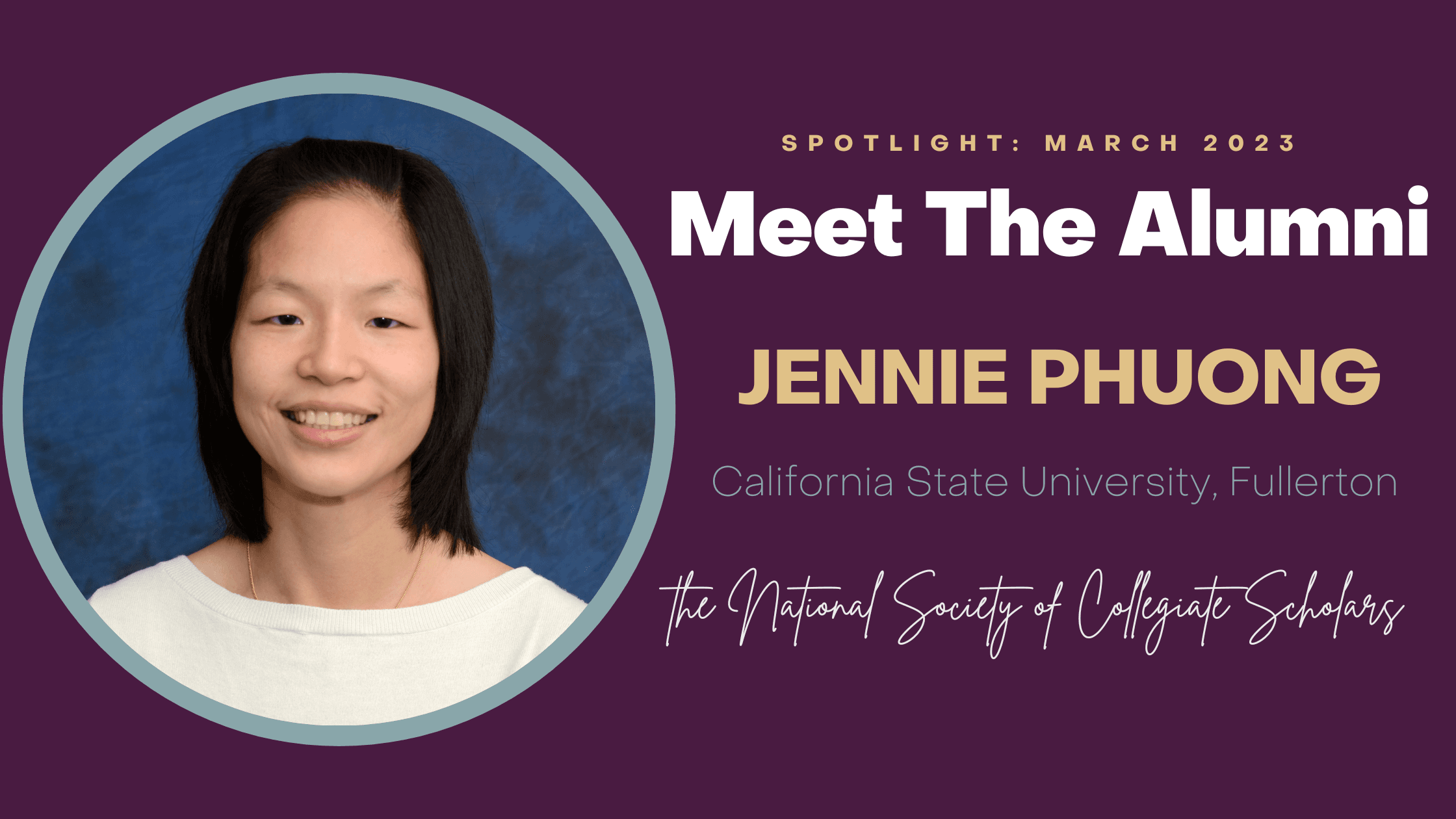NSCS Alumni Spotlight: Jennie Phuong